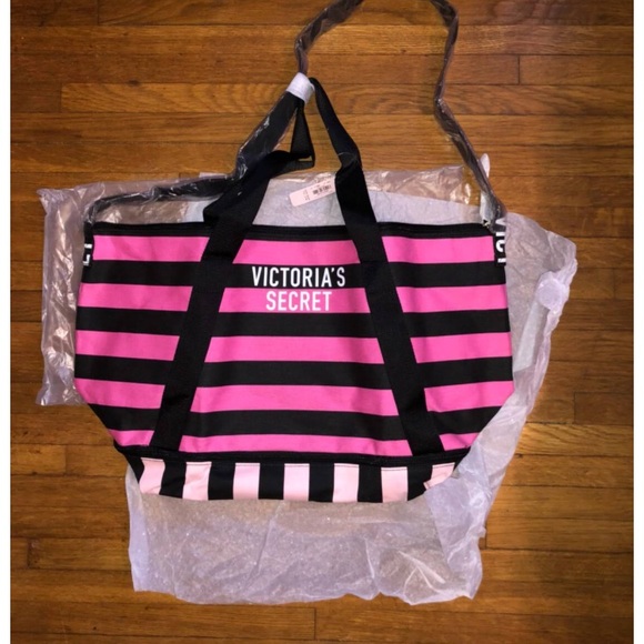 Victoria's Secret Handbags - Victoria secret striped tote bag